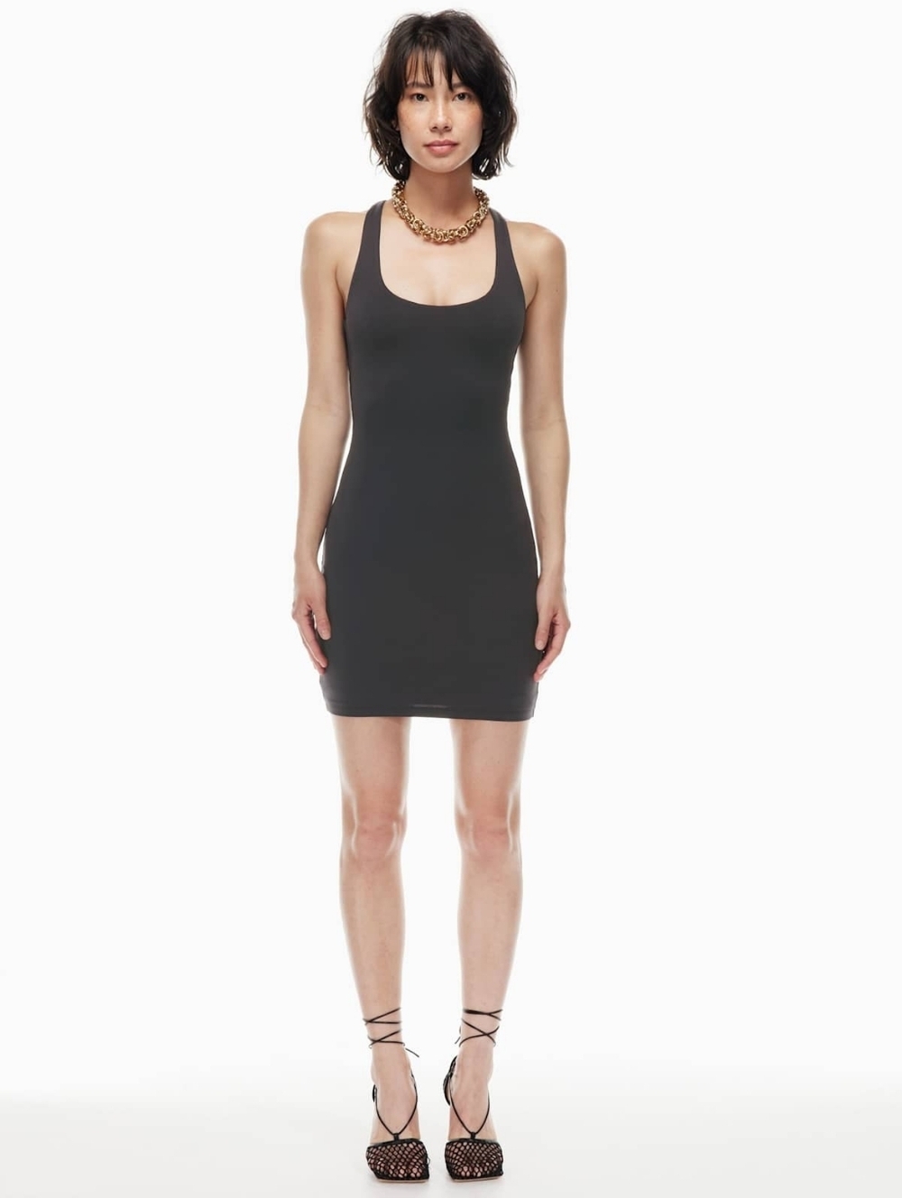 Aritzia Babaton Racer Dress Cement Blue M - Picture 8 of 9